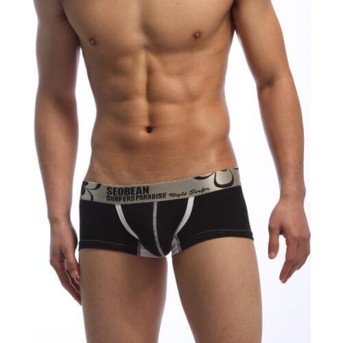 Mens sexy boxers stripe printed letters underwear and sexy underwear comfort letter leggings