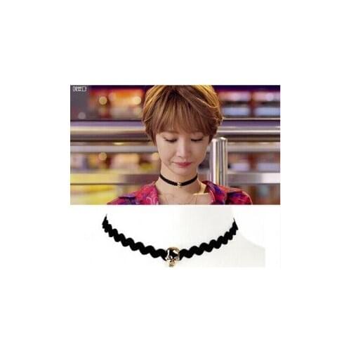 N329 2017 new Korean Fashion New Gothic Black Skull Necklace Lace Collar Female Wave Harajuku Necklaces jewelry Wholesale gift