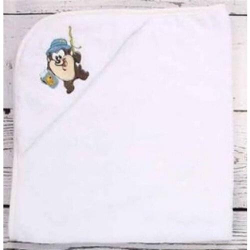 Özdilek Tazmania License Embroidered Bamboo Baby Cape White 80x80