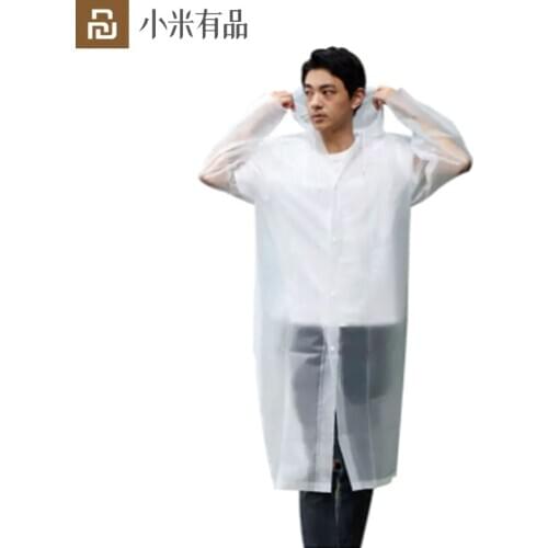 Youpin Qualitell Raincoat Adult Men Women Outdoor RainCoat Waterproof Travel Foldable Windproof Transparent Rainwear Raincoat