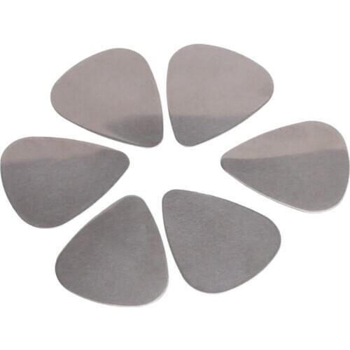 HOT 6x Stainless Steel Guitar Picks - Silver
