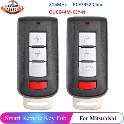 KEYECU Smart Remote Key 2+1B / 3+1B 315MHz for Mitsubishi Lancer Outlander 2008-2016 OUC644M-KEY-N