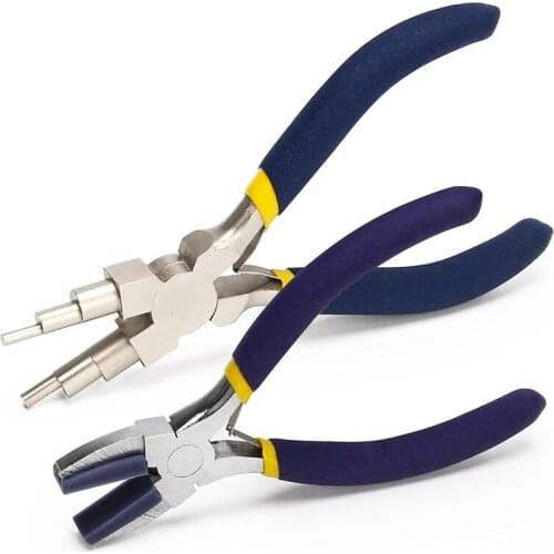 Jewelry Making Pliers Sets 6 IN 1 Jewelry Making Pliers and Nylon Jaw Flat Nose Pliers Loop Pliers for Jewelry Making