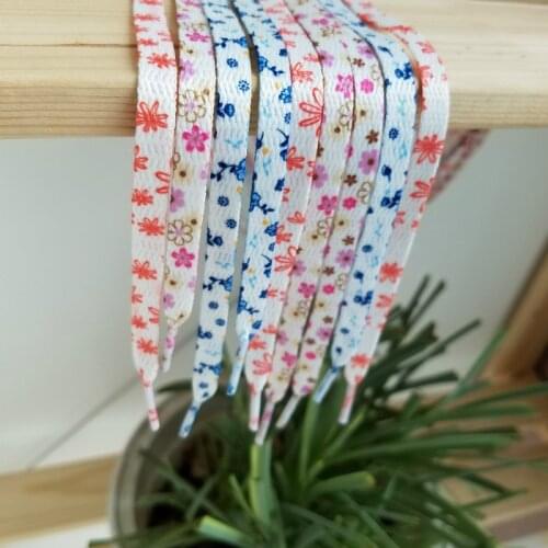 Cherry Blossom Shoelace Female Flower Sneaker Woman Flower Of Lace White Female Shoelace Sneakers Flat Strings Elastic Shoelaces