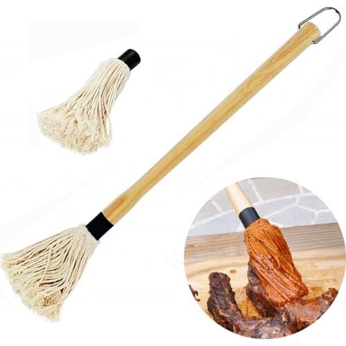 BBQ Grill Basting Mop Professional Barbecue Brush with Removable Brush Head Easy Easy To Dip 18Inch 46cm