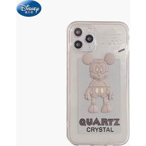 DISNEY 2021 Mickey Silicone Case for IPhone 11 Pro Xs Max iPhone 12 12PROMAX Official Liquid Silicon 360 Full Cover zz0608