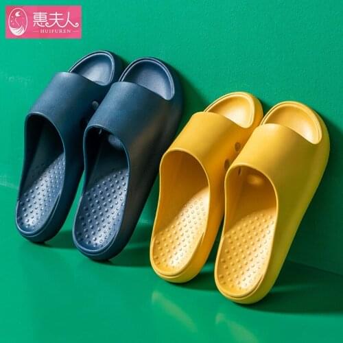 Slippers Womens Thick-soled Indoor Couples Bath Non-slip Home Slippers Men Women Shoes House Slippers Shoes Men