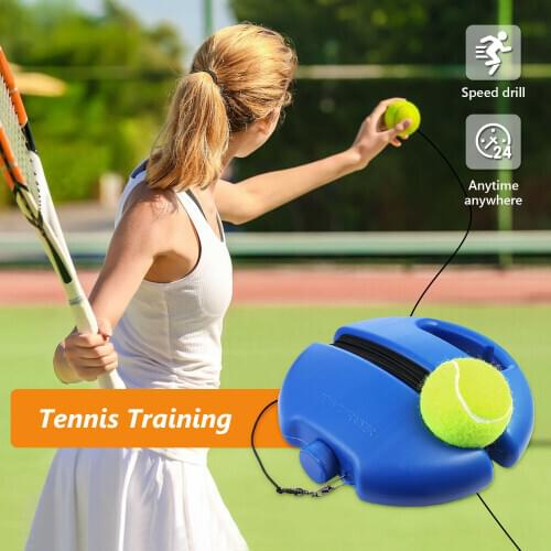 Tennis Trainer Practice Aids Self-Study Rebound Ball Indoor Outdoor Training Tool
