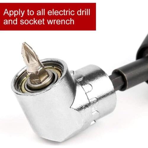 105°Turn Screw Joint Connector Electric Drill Attachment Extension Sleeve Corner
