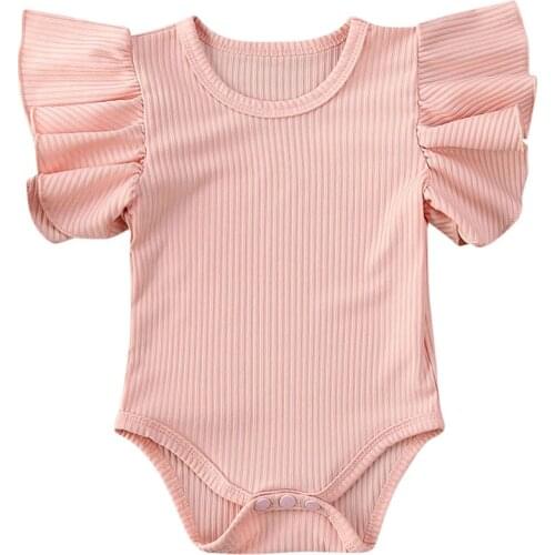 Newborn Body Suit Todder Clothes Set Baby Girl Cotton Short Sleeve Bodysuit Kid Clothes Set Girls Sunsuit Infant Clothing