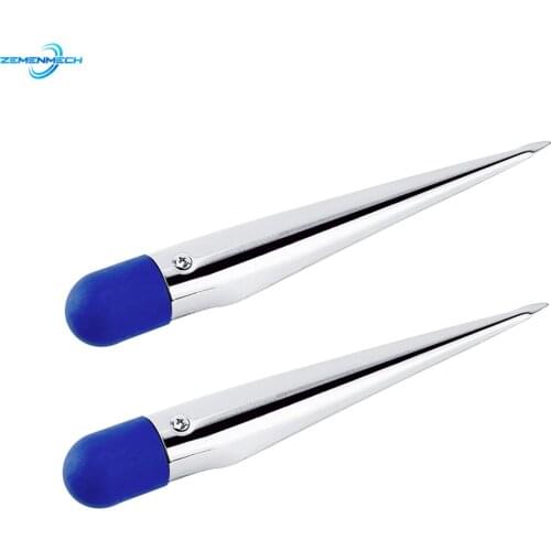 2X Rope Splicing Fid Spike Stainless Steel Rope Splicing Spike Fid With Nylon Handle Yacht Boat Accessory Handle Strand Rigger