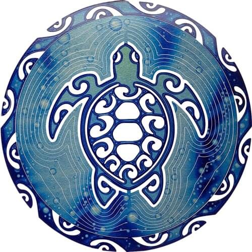 3D Sea Turtle Wind Spinner Handicraft Rotating Ocean Wind Chimes For Home Garden Decoration Turtle Hanging Pendent