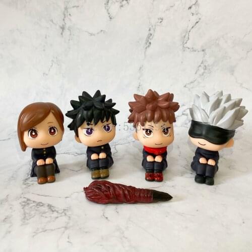 5pcs/set Jujutsu Kaisen Anime Figure Gojo Satoru Itadori Yuji Action Figure Ryomen Sukunas Finger Jujutsu Kaisen Figurine Doll