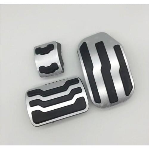 Aluminum alloy Car Accelerator Pedal Brake Pedal plate Cover Non Slip Pad Cover For Ford Raptor F150 2015 2016 2017 2018 2019