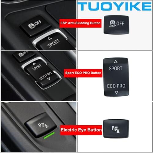 Car Console Sport ECO Pro Switch Button ESP Antislip Radar Sensor For BMW 1/2/3/4 Series F20 F21 F22 F23 F30 F34 F35 F32 F33 F36