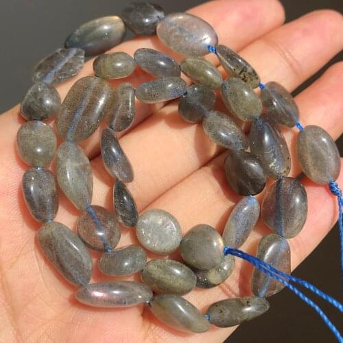 8-10mm Irregular Labradorite Beads Natural Loose Stone Beads Strand 15"inches For Jewelry Making DIY Bracelet Necklace Wholesale