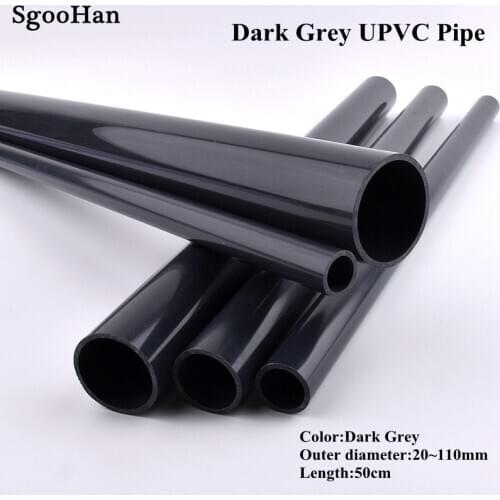 Length 0.5M O.D 20~225mm Dark Grey UPVC Pipe Aquarium Fish Tank Adapter Tube Garden Irrigation Watering Fittings Big Size