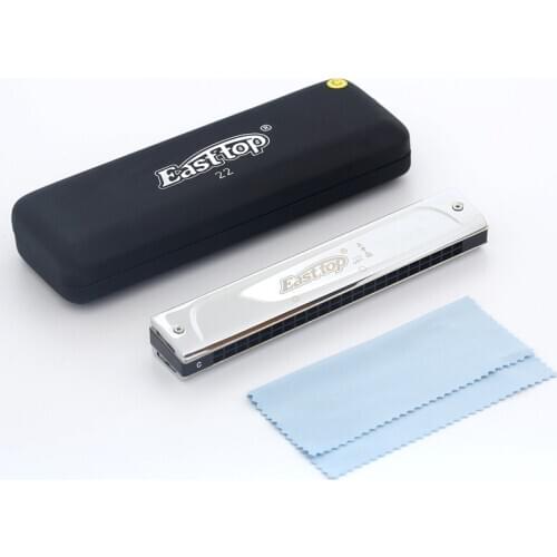 Easttop 22 hole harmonica professional tremolo harmonica for player,students,gift