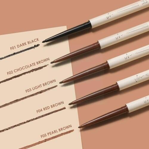 5 Color Waterproof Eyeliner Gel Pencil Red Brown Ultra-slim Wear High Pigment 1.7mm Eyes Makeup Lasting Easy Professional S V1J3