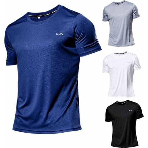 10 Pieces Mens Running T-Shirts Quick Dry Compression Sport T-Shirts Fitness Gym Running Shirts Soccer Shirts Mens Jersey