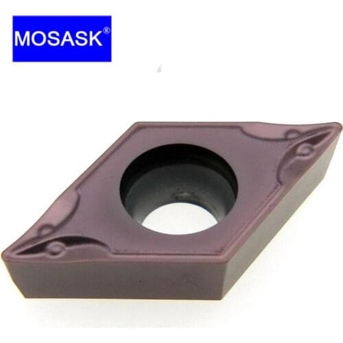 MOSASK 10PCS DCMT 0702 11T3 04 08 TM ZP1521 Stainless Steel Turning CNC Lathe Steel Machining Solid Tungsten Carbide Inserts