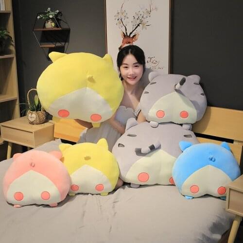 New Arrive 40-50CM Kawaii Corgi Hip Plush Pillows Stuffed Cartoon Butt PlushToys Sofa Seat Cushion Nap Pillow For Kids Gifts