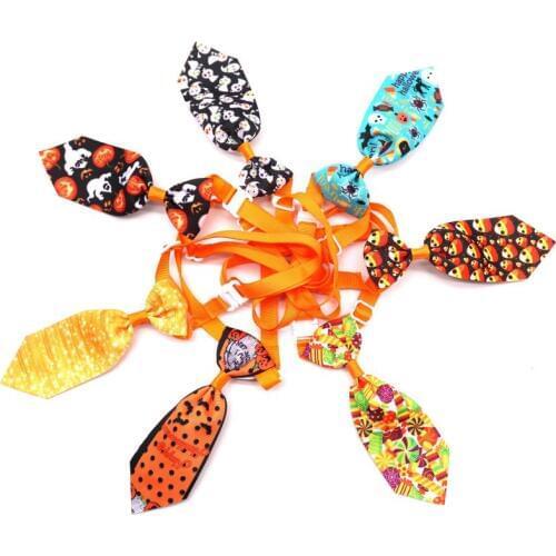 New Halloween pet products pet Halloween Tie dog tie manufacturer direct sales 50PCS