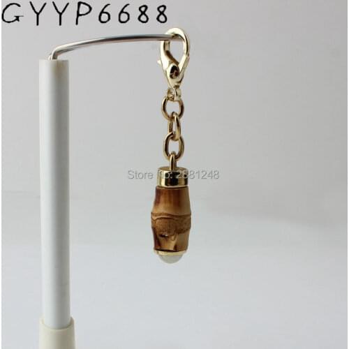 10pcs Bamboo hook Charm pendant Hangtag for Bags Handbag Decorative Hanger Lovely Pendant Bag Charm Hanger