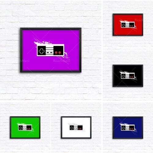Affiche d'art de mur de tirage d'art de contrôleur rétro [Choisissez votre couleur! ]