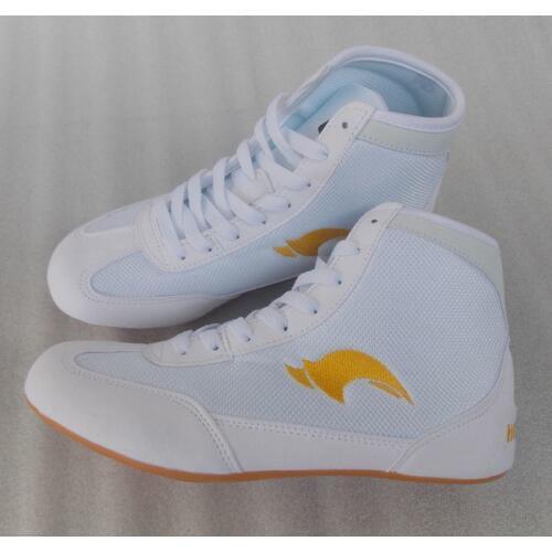 Professional Boxing Wrestling Shoes Rubber Outsole Breathable Combat Sneakers Lace-up training fighting boots Plus Size A9058