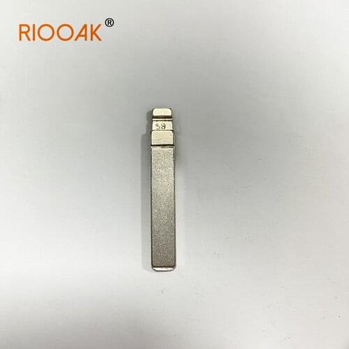 RIOOAK 10pcs/lot Uncut Flip KD #58 Remote Key Blade lishi VA2 For Citroen C4 Sega Triumph For Peugeot 307 308 407 408 Renualt