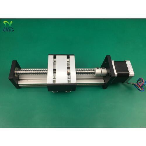 SG Ballscrew 1204 1605 1610 Effective travel 100mm Linear Guide+Nema23 Stepper Motor CNC Stage Linear Motion slide