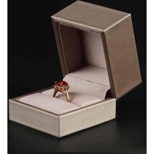 Jewelry Box 1 pcs 6x6.5x5cm gold /bule color flannelette drawbead box jewelry box ring necklace pendant bracelet