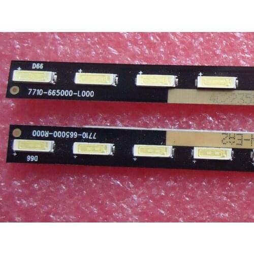 2 Pieces/lot LED strip 1555-R6500000-01LT-20T50328A CRH-A6570201106L486Rev1.1 7710-665000-L000 R000 66LED 718MM for 2 Pieces/lot