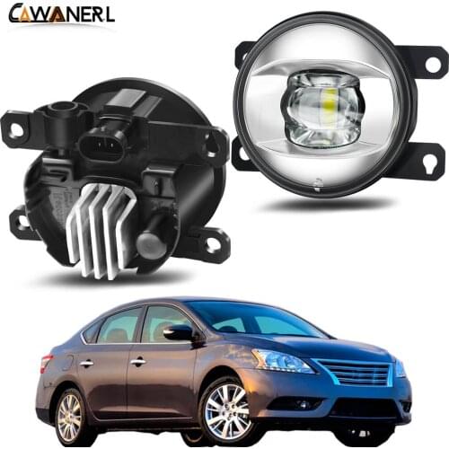 Fog Light Assembly Car Right + Left LED Lens Fog Light Daytime Running Lamp 30W 8000LM 12V For Nissan Sentra 2.0L L4 2009-2012