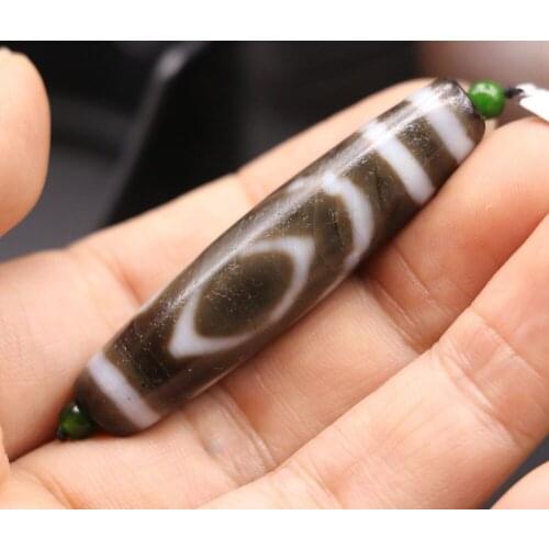 Magic Power Tibetan Top 4A Old Oily Patina Agate 4 Buddha Eye dZi Bead Totem TEQ LKbrother Talisman Treasure