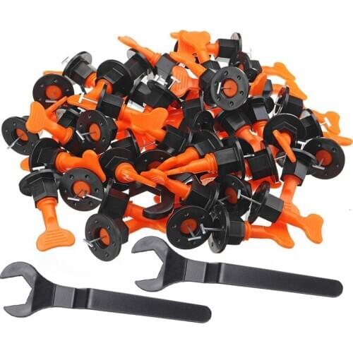 100Pcs Alignment Tile Leveling Wedges Tile Spacers System Flat Ceramic Leveler for Floor Wall Construction Locator