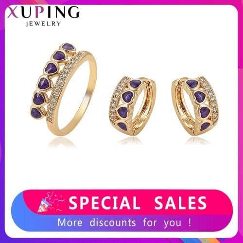 Xuping Fashion Vintage Trendy Gold Color Plated New Arrival Jewelry Sets Beautiful Graduation Gifts for Women S194.6-65338