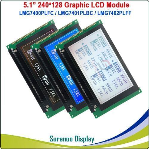 5.1" 240128 240*128 LCD Module Display Screen Panel Compatible LMG7400PLFC / LMG7401PLBC / LMG7402PLFF SP14N003 CCFL Backlight