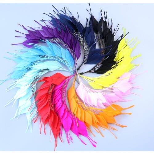 1bunch/lot chicken feather flower for Hat Headdress Decorations feathers Crafts Accessories Plumes