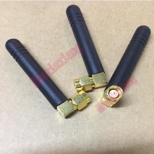 10PCS/Lot 433MHZ Glue stick Antenna Connector For GPRS/GSM/WIFI 5CM 2.5DBI SMA elbow