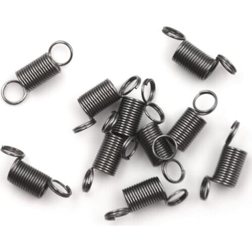 10pcs/lot Stainless Steel small Tension Spring With Hook For Tensile DIY Toys Spring