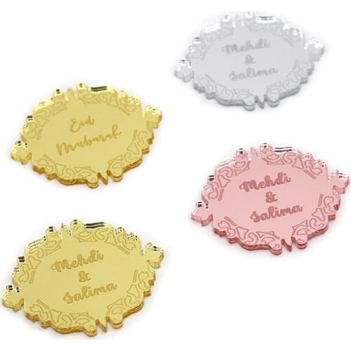 12 pieces Personalized Chocolate Bars Favors Name Silver / Gold Mirror Baby Baptism Shower Decor Wedding Engagement Favor Decor