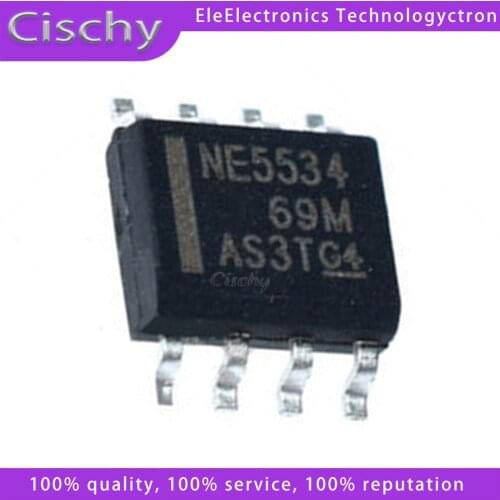 10pcs NE5534DR NE5534A NE5534 5534A SOP-8 In Stock