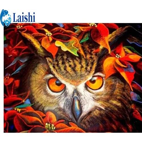 5D diamond painting Owl flower full round drill/sqwuare cross stitch DIY diamond embroidery mosaic home decor pictures kits