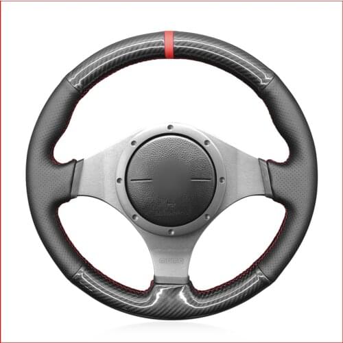 PU Carbon Fiber Steering Wheel Cover for Mitsubishi Lancer Evolution 8 VIII Lancer Evolution 9 IX Accessories