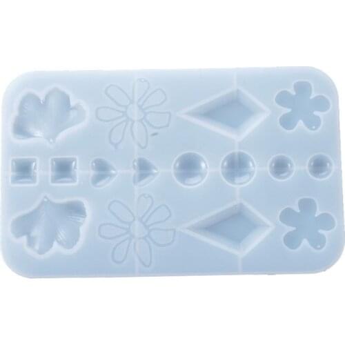 DIY Resin Ginkgo biloba/Flower/Rhombus Crystal Epoxy Mould leaf flower earring Pendant Bag Decoration Resin Silicone Mould