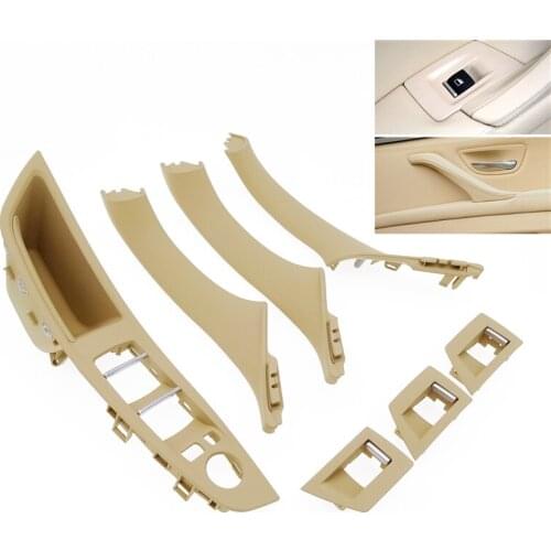 For BMW 5 Series F10 F11 F18 F30 520i 525i Car Inner Door Left Hand Drive LHD Handle Panel Pull Hand Armrest Trim Cover