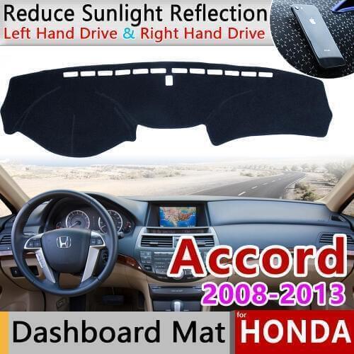 For Honda Accord 8 2008 2009 2010 2011 2012 2013 Anti-Slip Mat Dashboard Cover Pad Sunshade Dashmat Cape Rug Carpet Accessories