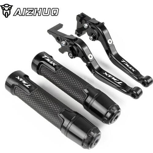 For YAMAHA TMAX530 TMAX500 T MAX T-MAX 2001-2007 2006 2005 2004 2002 2003 Motorcycle Brake Clutch Levers+Handle Grips